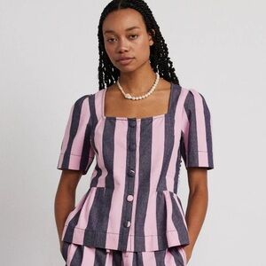 Damson Madder Striped Shirt